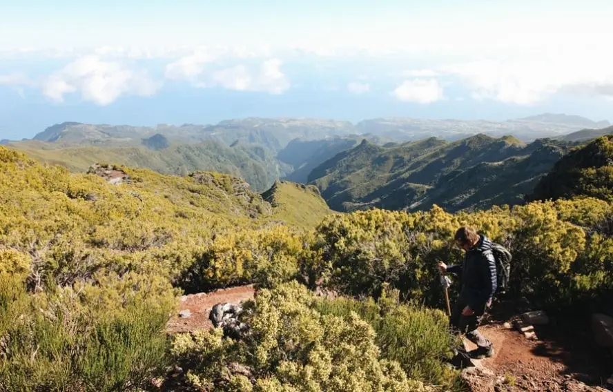 S. Delaunay Chemin des crêtes entre le pico Ariero et le pico Ruivo
