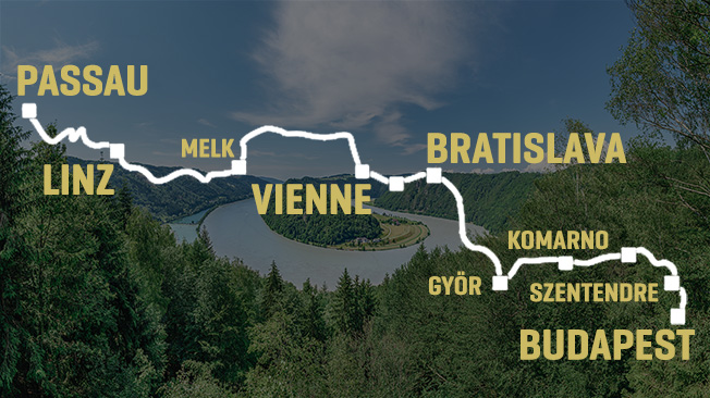 Parcours et étapes de l'Eurovélo 6