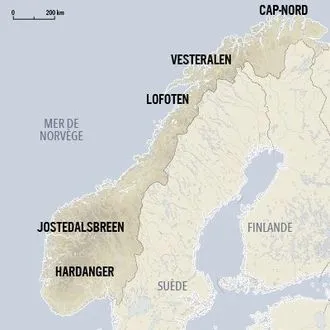 ©chamina voyages carte norvège