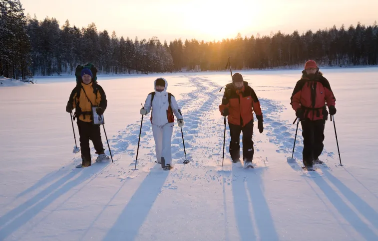 © upitrek randonnee-raquettes-finlande